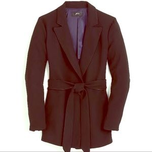 J.Crew Wrap blazer Crepe (Black Size L)